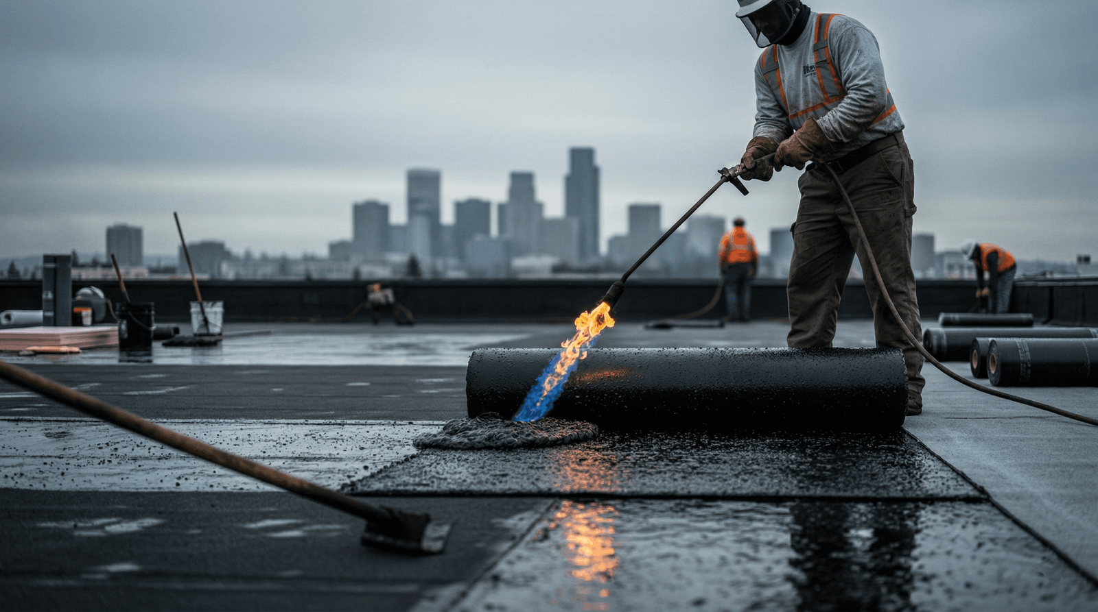 Lake Stevens roofing company — licensed Lake Stevens roofer installing new asphalt shingle roof in Snohomish County